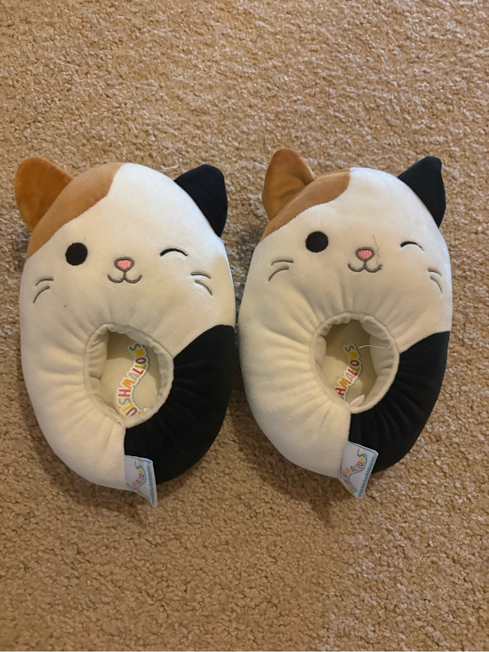 Squishmallows Girls Cat Slippers